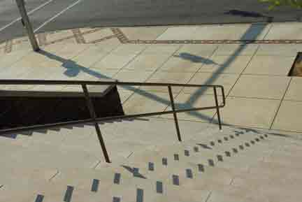 stairs, 16th street baptist church, birmingham, alabama