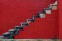 red stairs